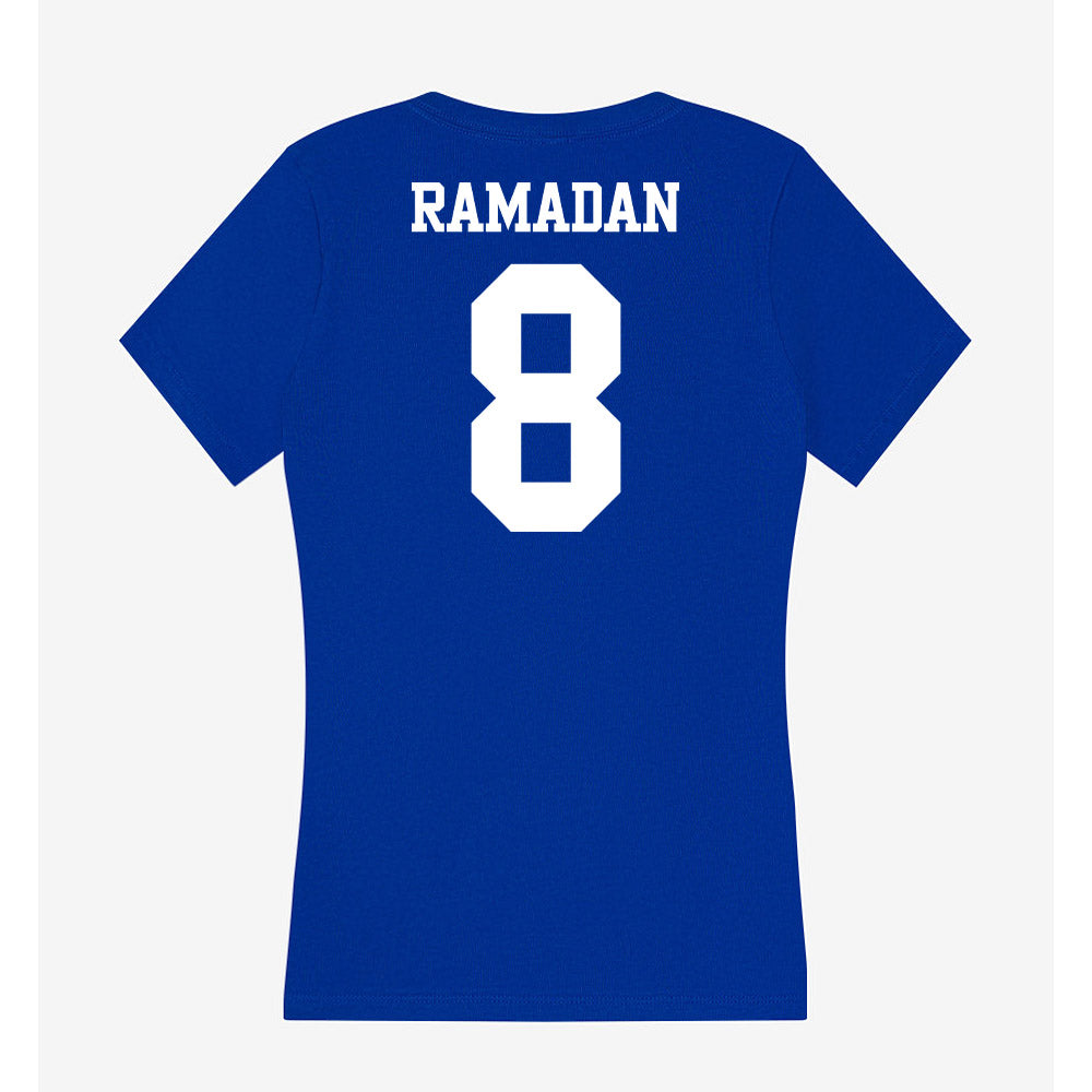 Kentucky - NCAA Women's Soccer : Nadia Ramadan - Women's V-Neck T-Shirt-1