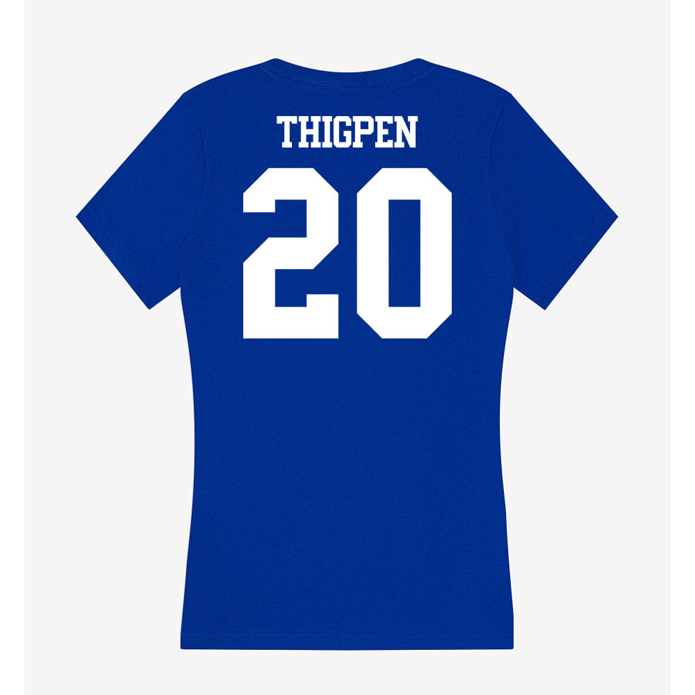Kentucky - NCAA Women's Volleyball : Asia Thigpen - Women's V-Neck T-Shirt-1