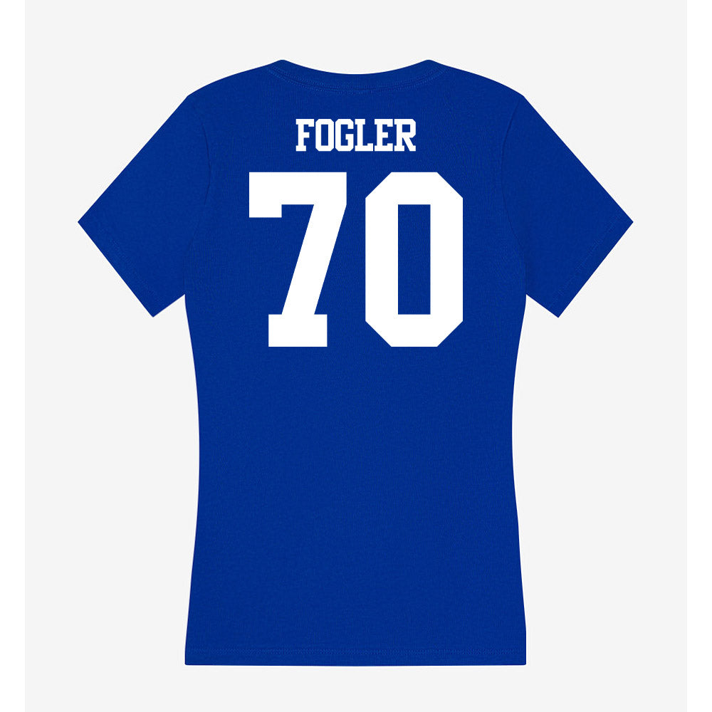 Kentucky - NCAA Football : Rob Fogler - Women's V-Neck T-Shirt-1
