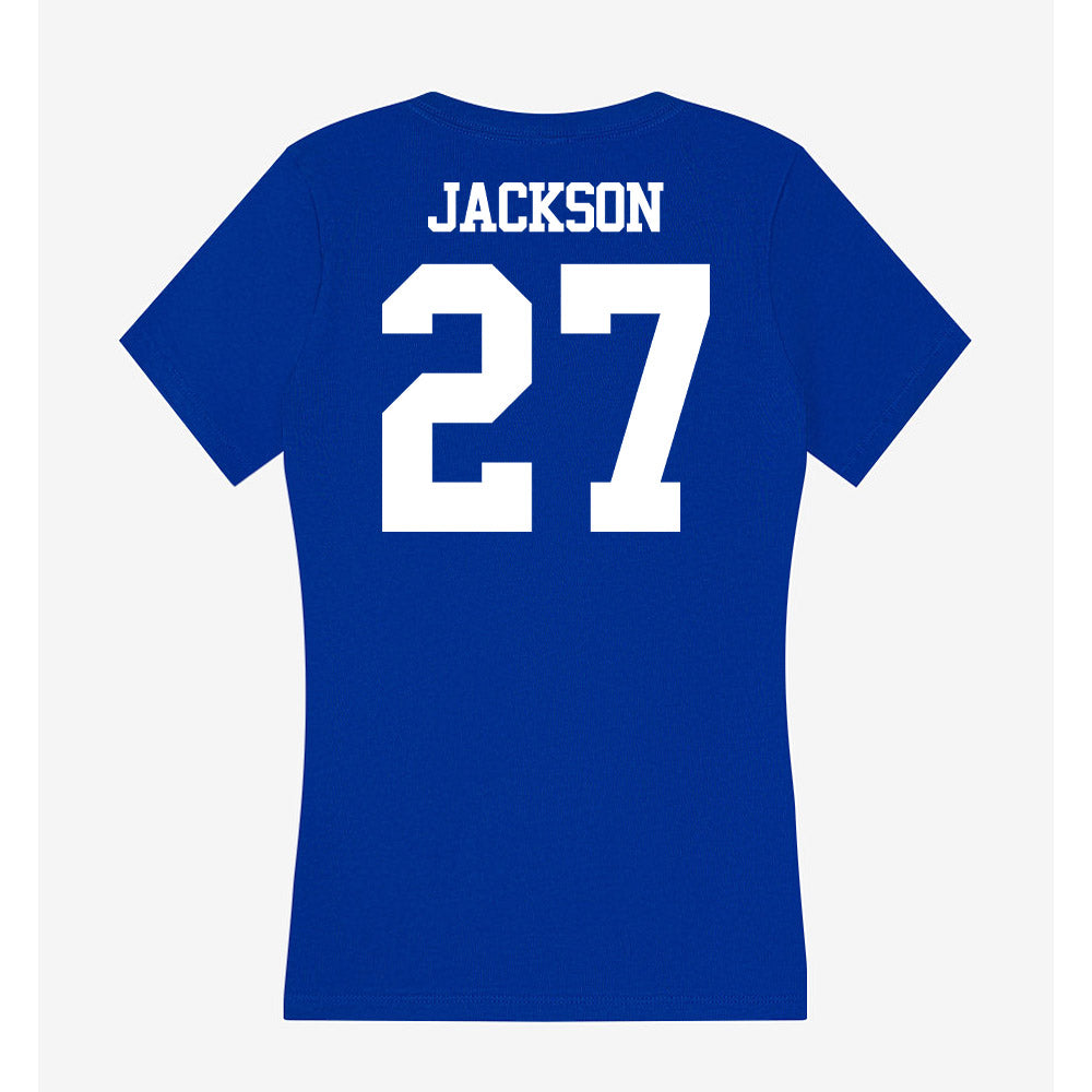 Kentucky - NCAA Football : Isaiah Jackson - Women's V-Neck T-Shirt-1