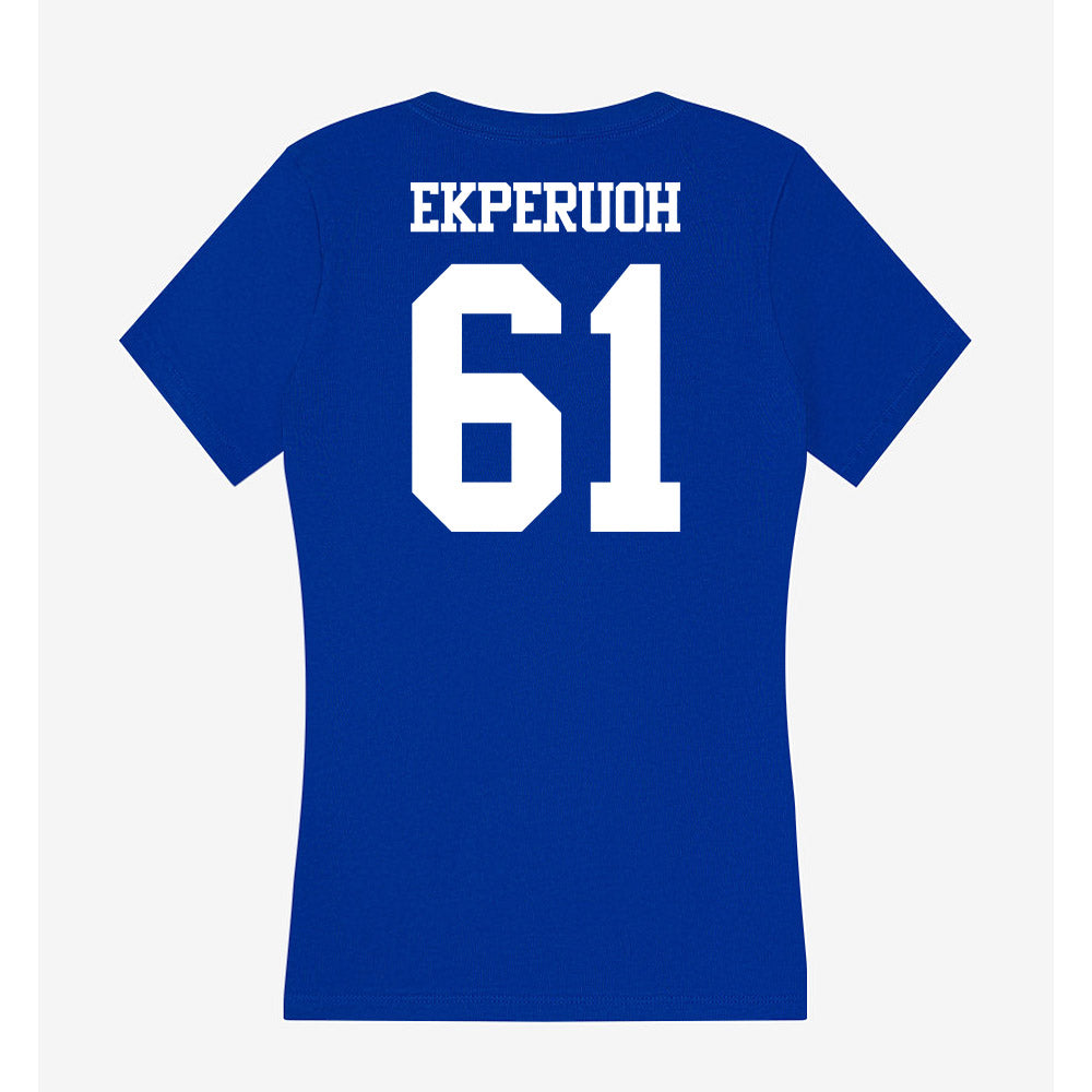 Kentucky - NCAA Football : Jason Ekperuoh - Women's V-Neck T-Shirt-1