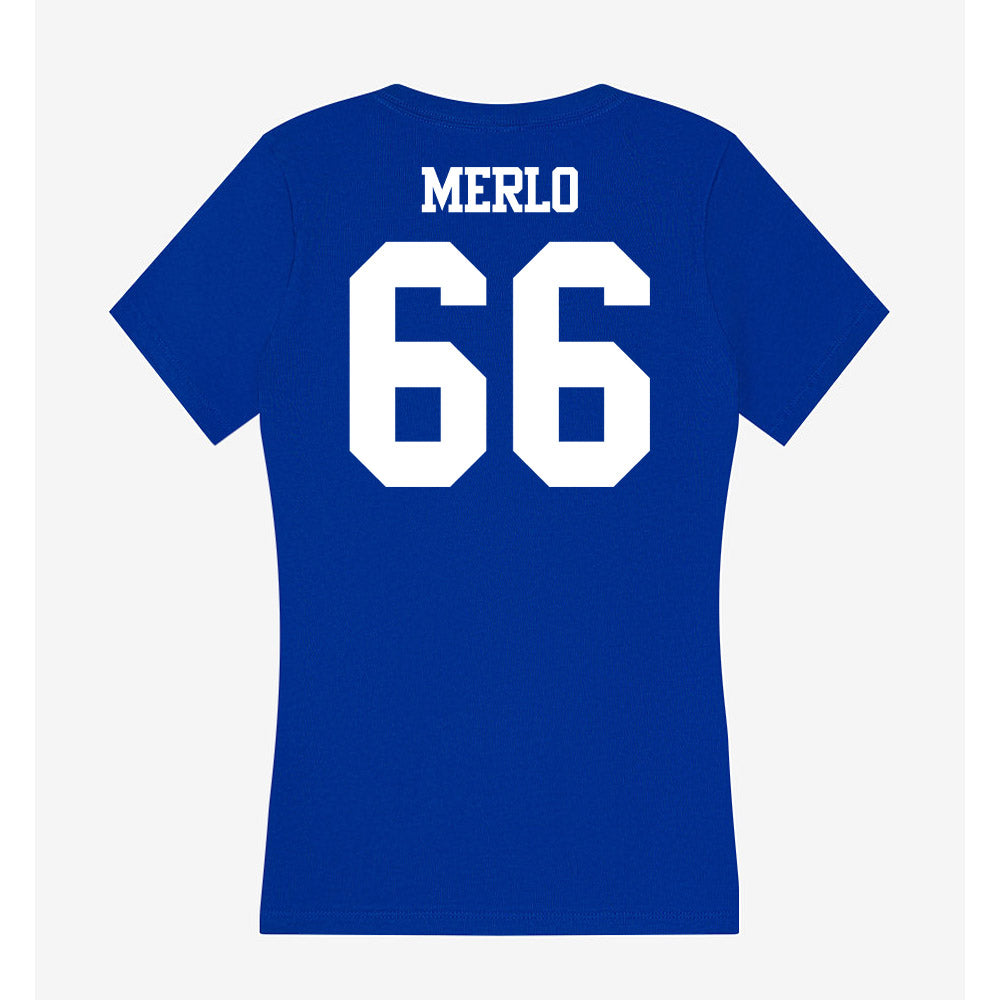 Kentucky - NCAA Football : Tino Merlo - Women's V-Neck T-Shirt-1