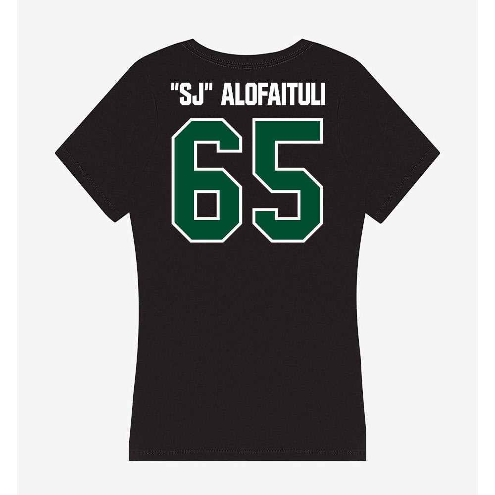 Miami - NCAA Football : Seuseu "SJ" Alofaituli - Women's V-Neck T-Shirt-1