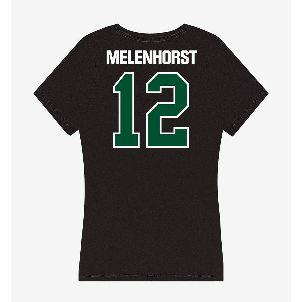 Miami - NCAA Women's Soccer : Teegan Melenhorst - Women's V-Neck T-Shirt-1
