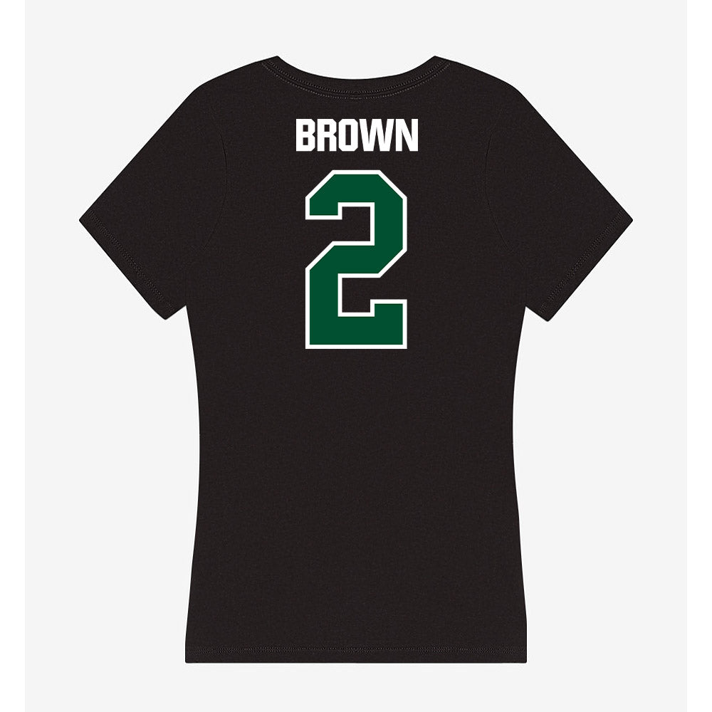 Miami - NCAA Football : Damari Brown - Women's V-Neck T-Shirt-1