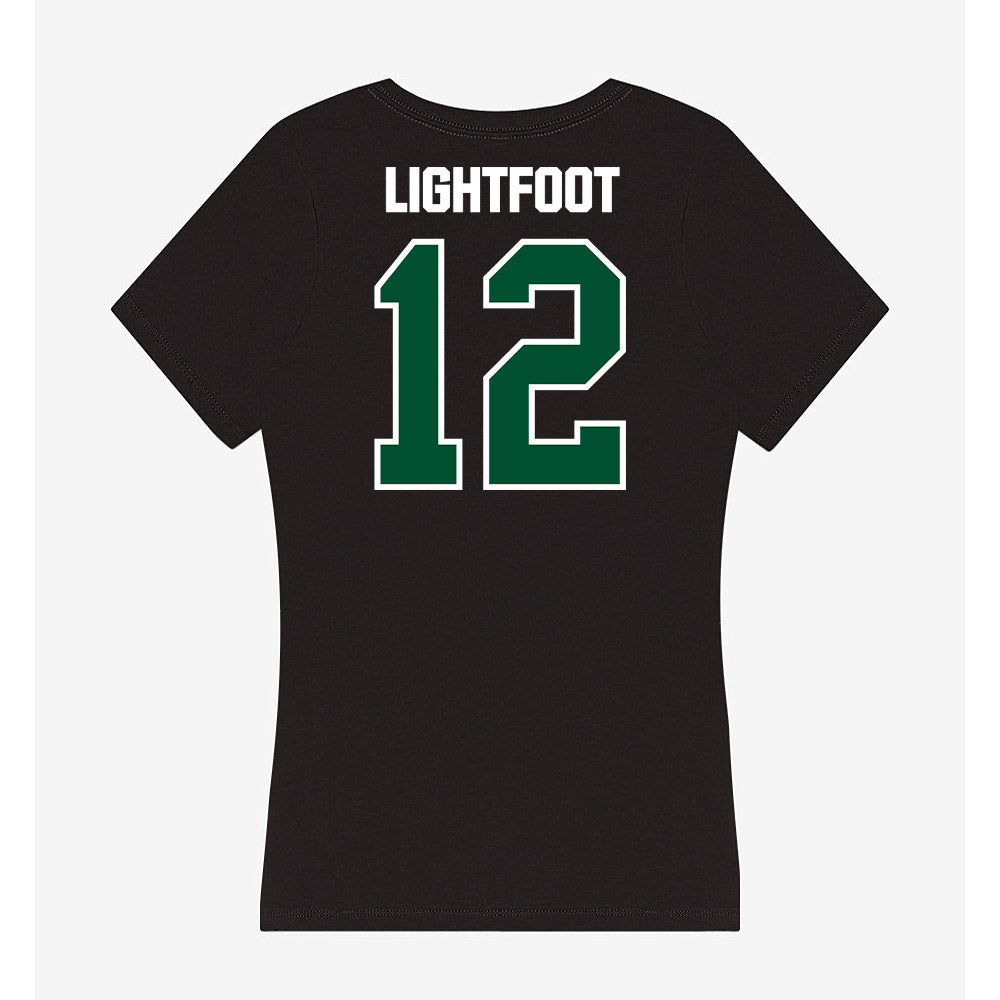 Miami - NCAA Football : Marquise Lightfoot - Women's V-Neck T-Shirt-1