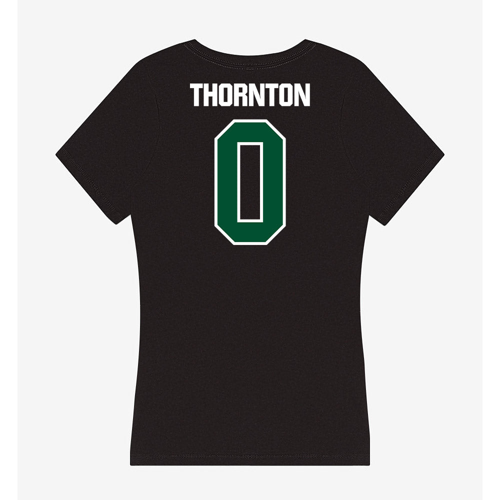 Miami - NCAA Football : Omar Thornton - Women's V-Neck T-Shirt-1