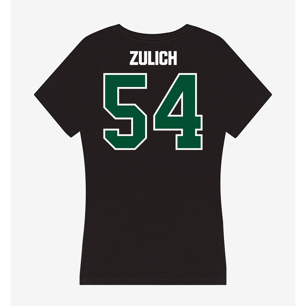 Miami - NCAA Women's Basketball : Sophia Zulich - Women's V-Neck T-Shirt-1