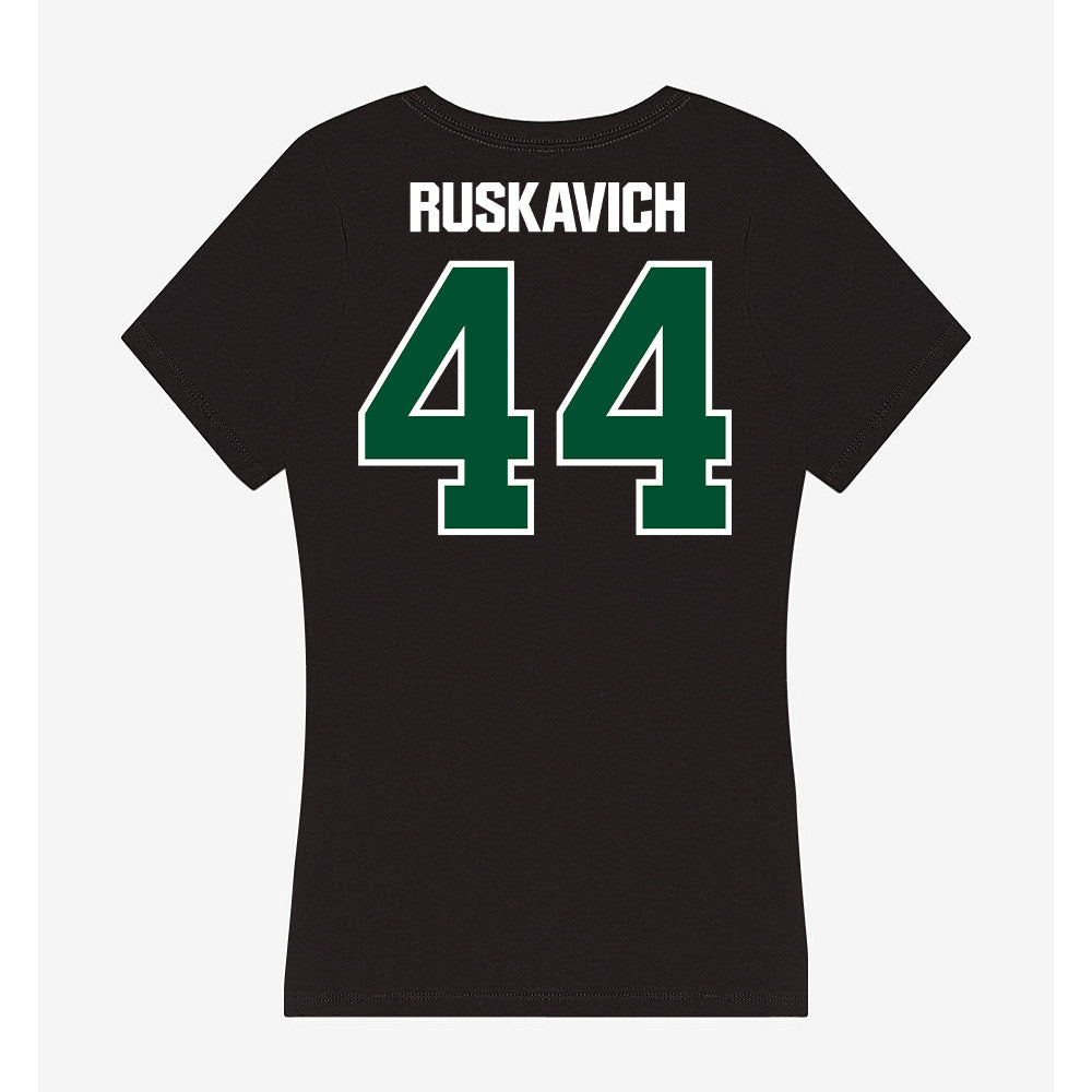 Miami - NCAA Football : Owen Ruskavich - Women's V-Neck T-Shirt-1
