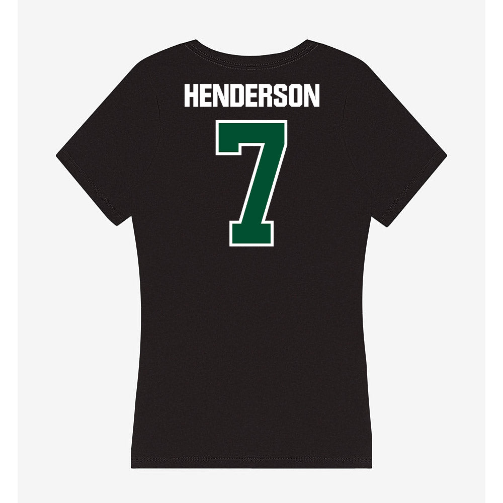 Miami - NCAA Men's Basketball : Shelton Henderson - Women's V-Neck T-Shirt-1