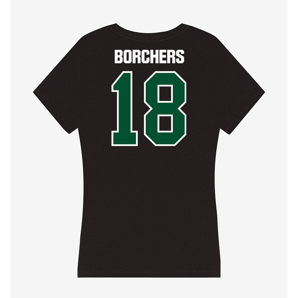 Miami - NCAA Football : Joe Borchers - Women's V-Neck T-Shirt-1