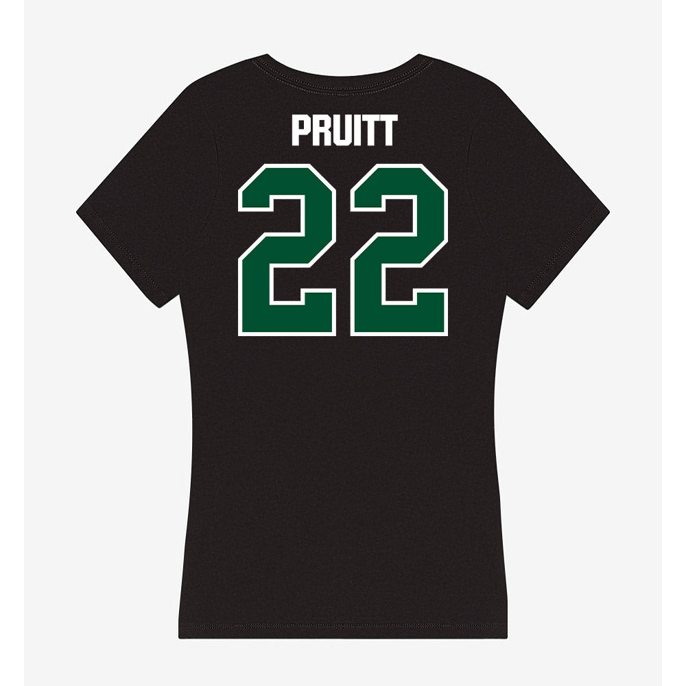 Miami - NCAA Football : Cam Pruitt - Women's V-Neck T-Shirt-1