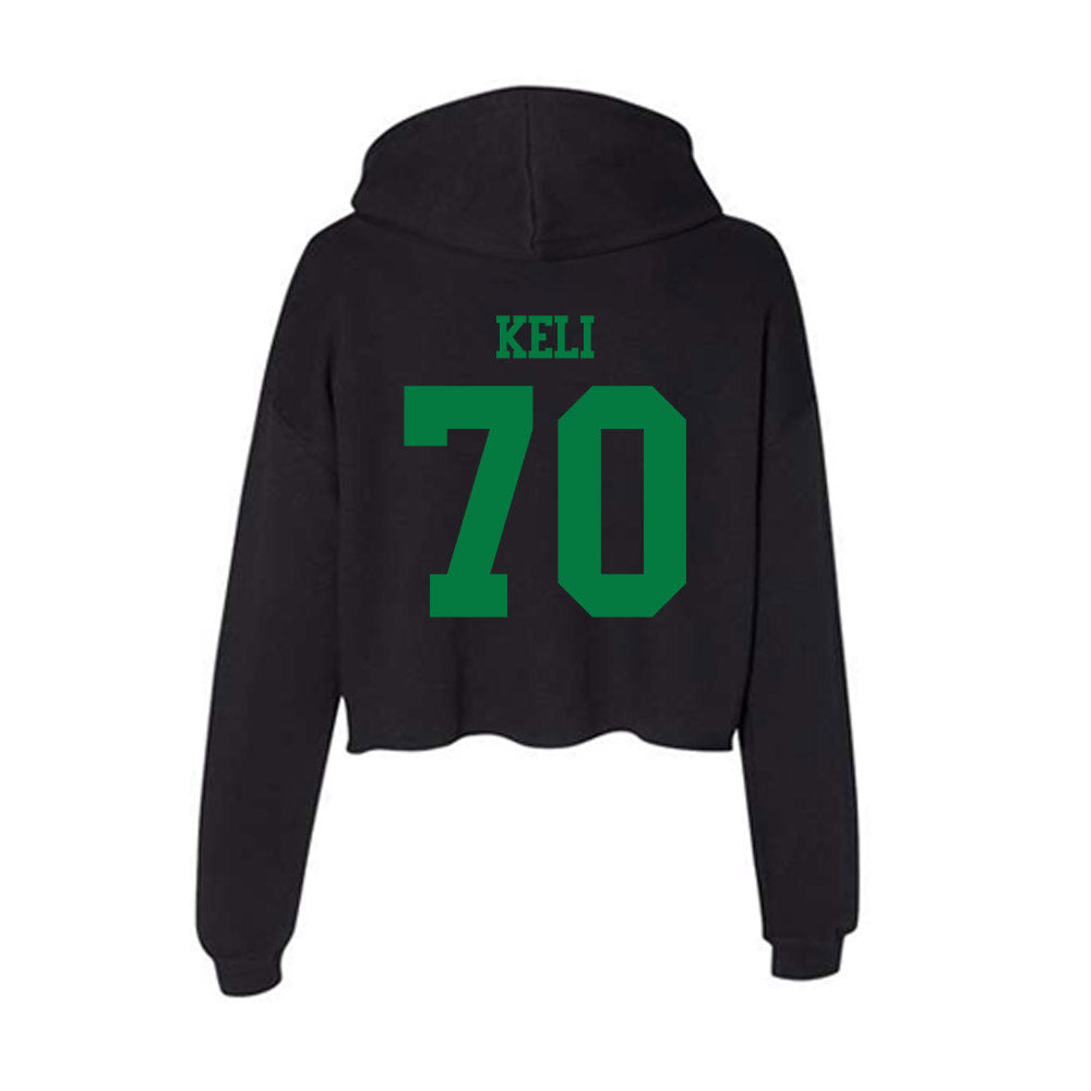 Oregon - NCAA Football : Koloi Keli - Women's Crop Fleece Hooded Sweatshirt-1