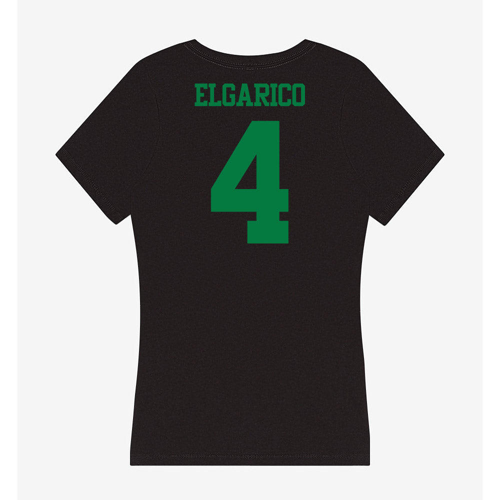 Oregon - NCAA Beach Volleyball : Giana Elgarico - Women's V-Neck T-Shirt-1