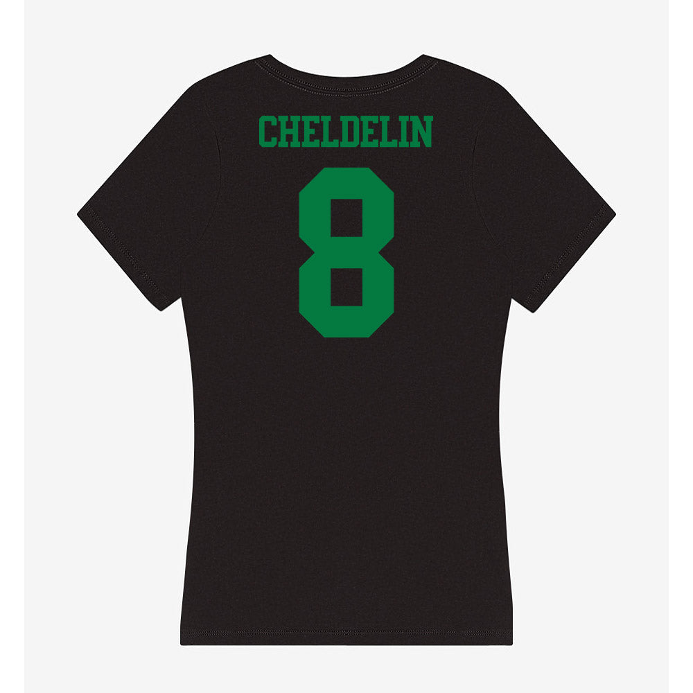 Oregon - NCAA Women's Soccer : Kate Cheldelin - Women's V-Neck T-Shirt-1