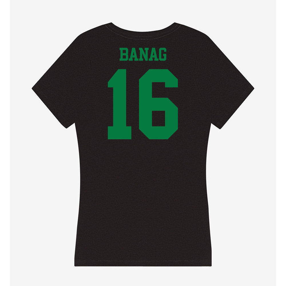 Oregon - NCAA Football : Azel Banag - Women's V-Neck T-Shirt-1