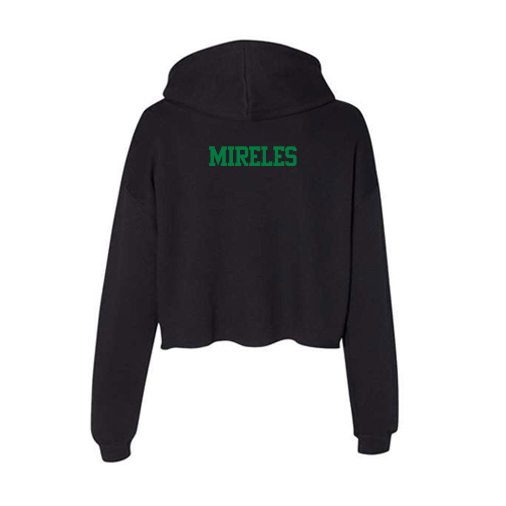 Oregon - NCAA Men's Track & Field : Michael Mireles - Women's Crop Fleece Hoodie-1
