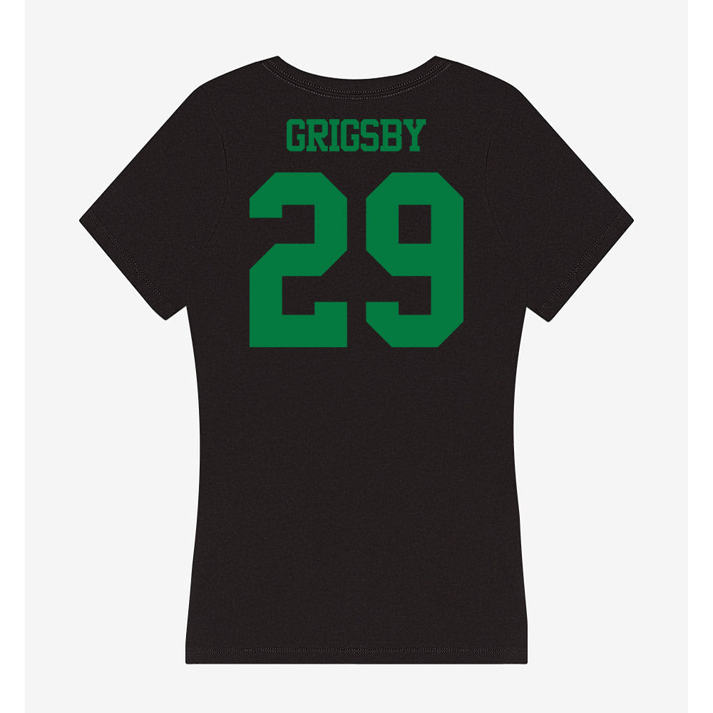 Oregon - NCAA Acrobatics & Tumbling : Reagan Grigsby - Women's V-Neck T-Shirt-1