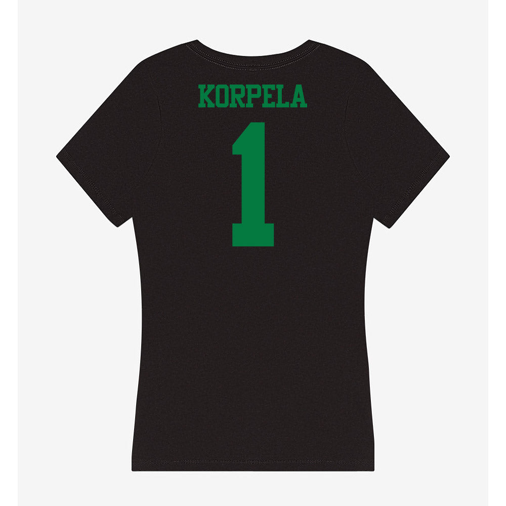 Oregon - NCAA Women's Soccer : Brynn Korpela - Women's V-Neck T-Shirt-1