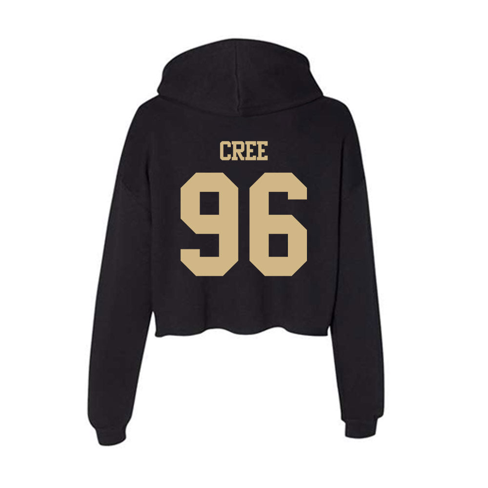 Purdue - NCAA Football : Jordan Cree - Women's Crop Fleece Hoodie-1