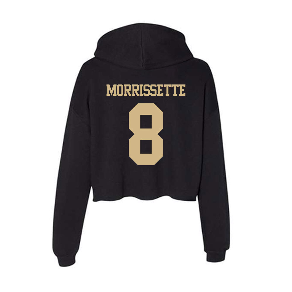 Purdue - NCAA Football : Denylon Morrissette - Women's Crop Fleece Hoodie-1