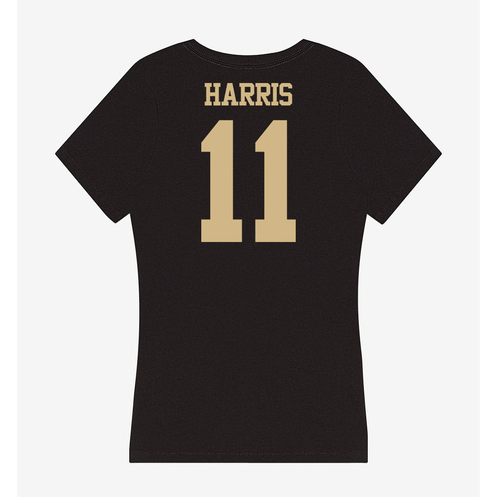 Purdue - NCAA Football : TraMar Harris - Women's V-Neck T-Shirt-1