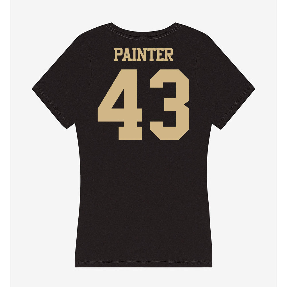 Purdue - NCAA Softball : Haley Painter - Women's V-Neck T-Shirt-1