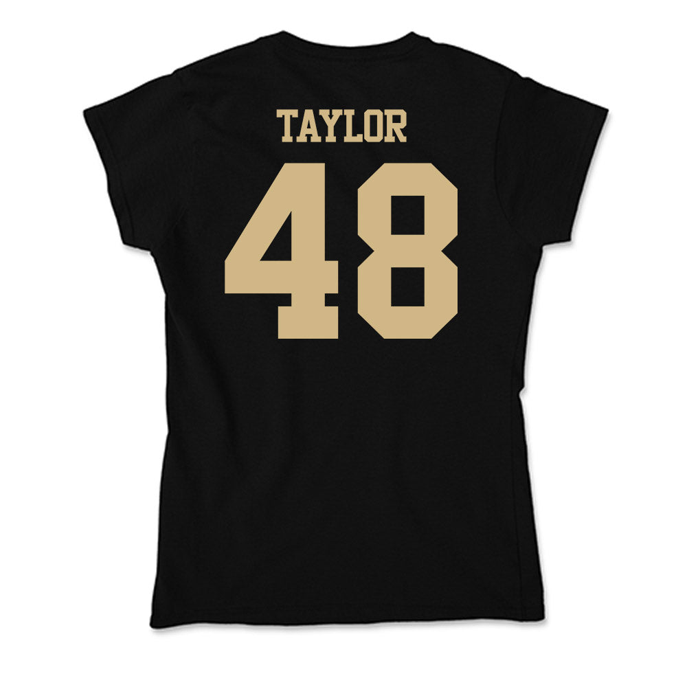 Purdue - NCAA Football : Donivan Taylor - Soft Style Women’s T-Shirt-1