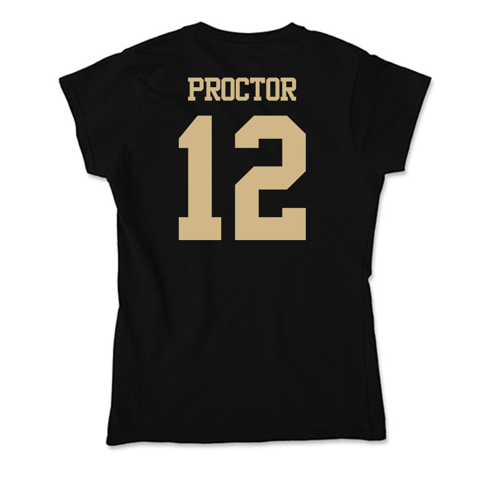 Purdue - NCAA Women's Basketball : Aysia Proctor - Soft Style Women’s T-Shirt-1