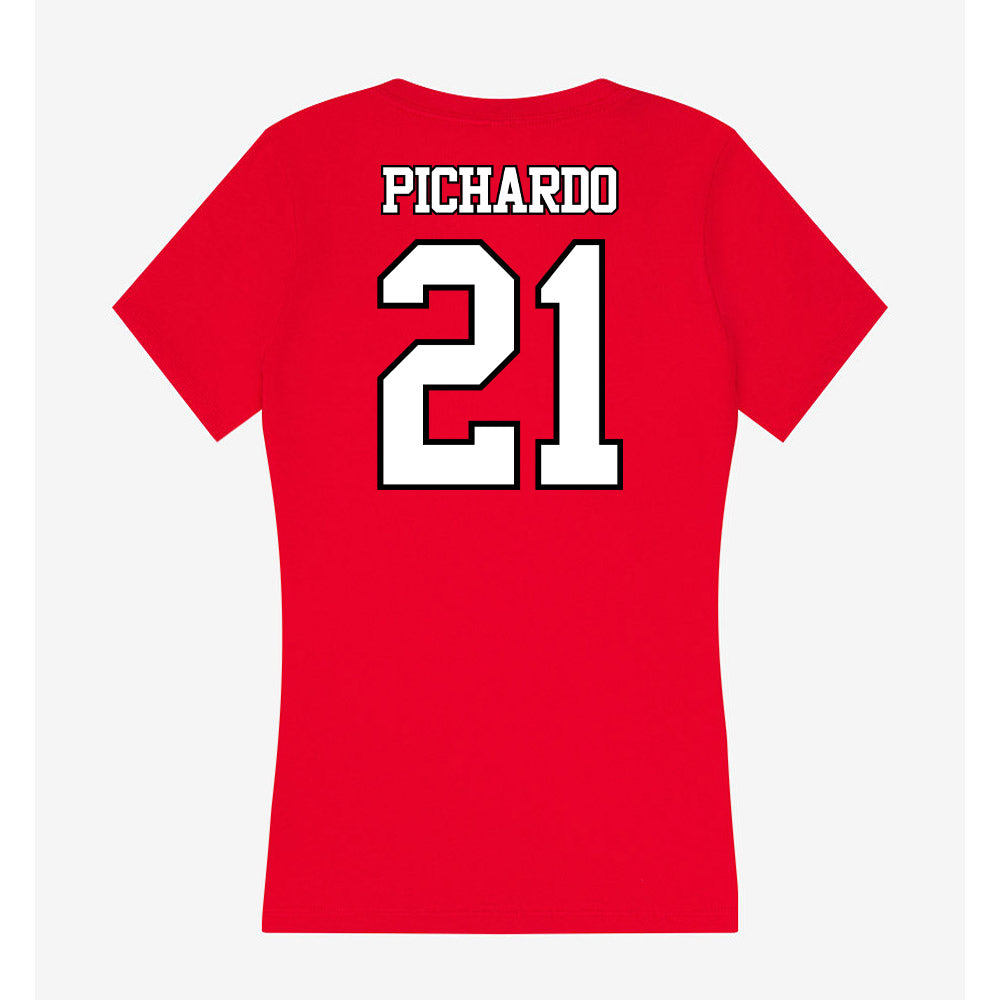 Maryland - NCAA Baseball : Franklin Pichardo - Women's V-Neck T-Shirt-1