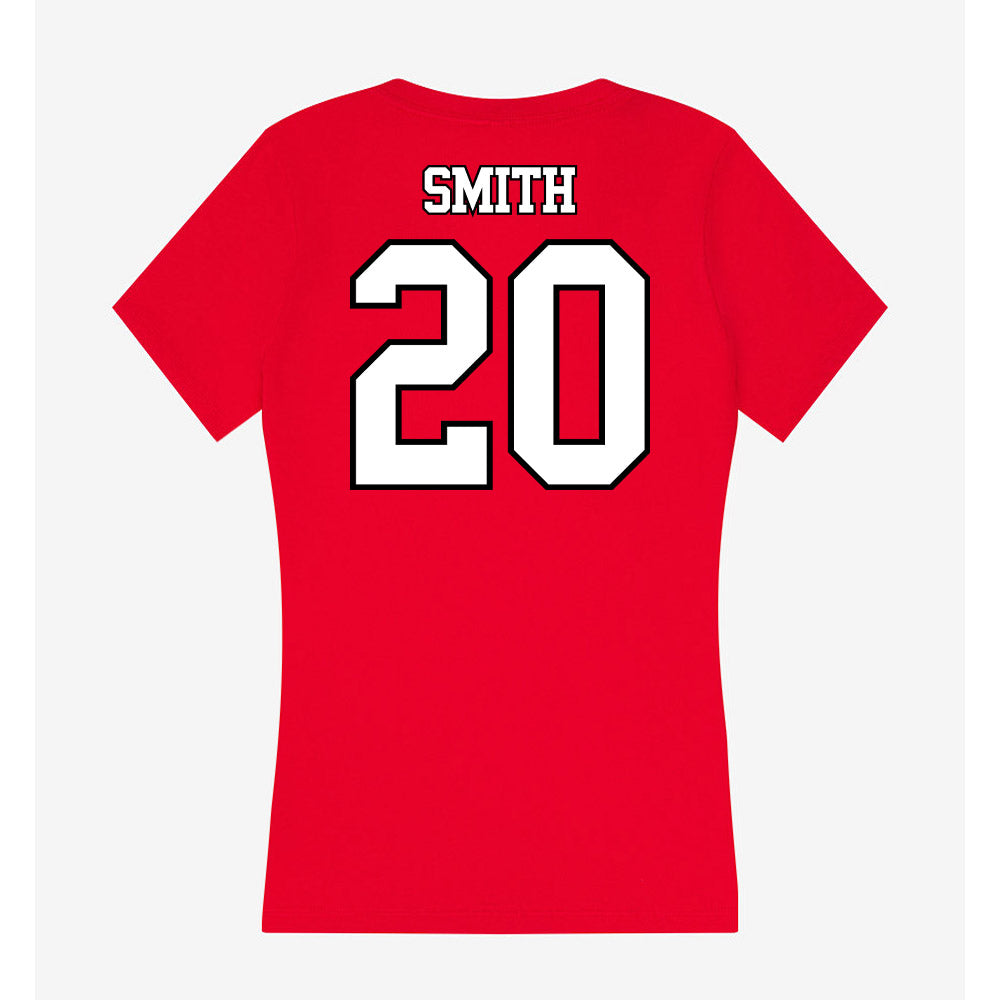 Maryland - NCAA Baseball : Evan Smith - Women's V-Neck T-Shirt-1