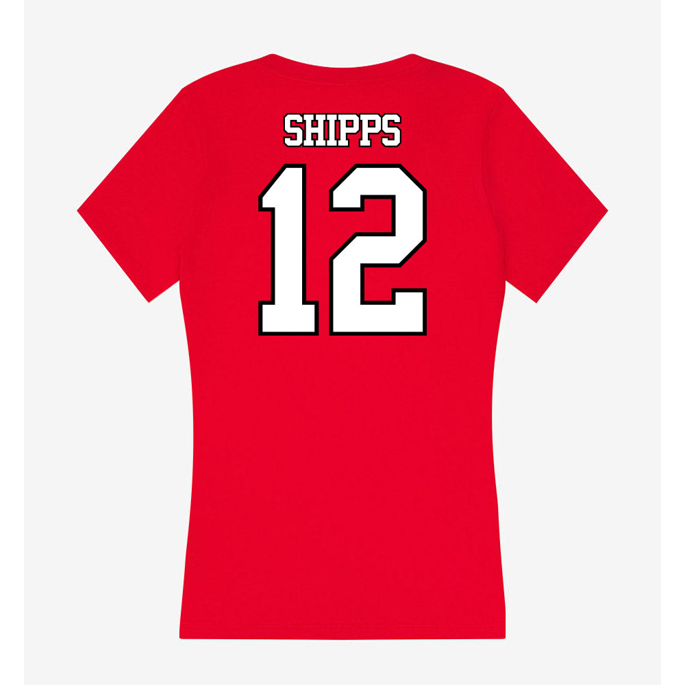 Maryland - NCAA Football : Jayden Shipps - Women's V-Neck T-Shirt-1