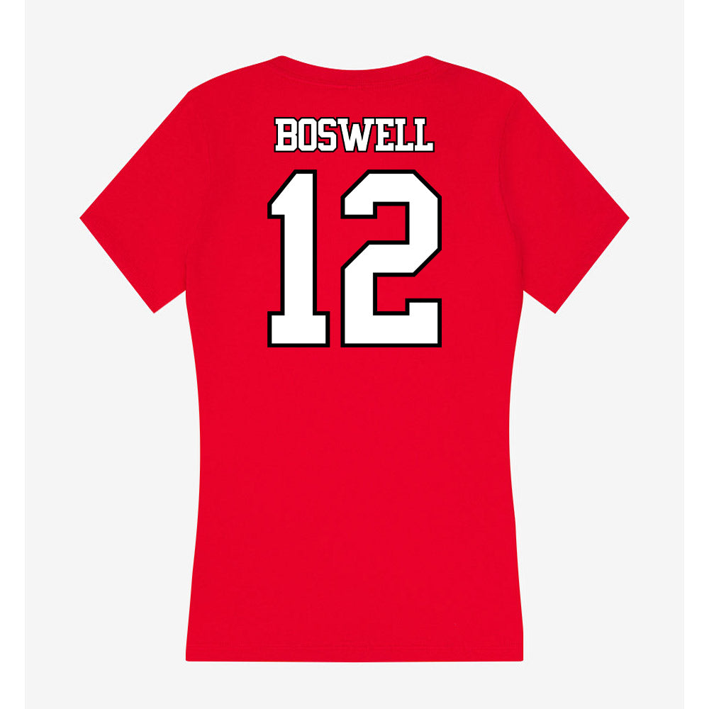 Maryland - NCAA Men's Basketball : Bishop Boswell - Women's V-Neck T-Shirt-1