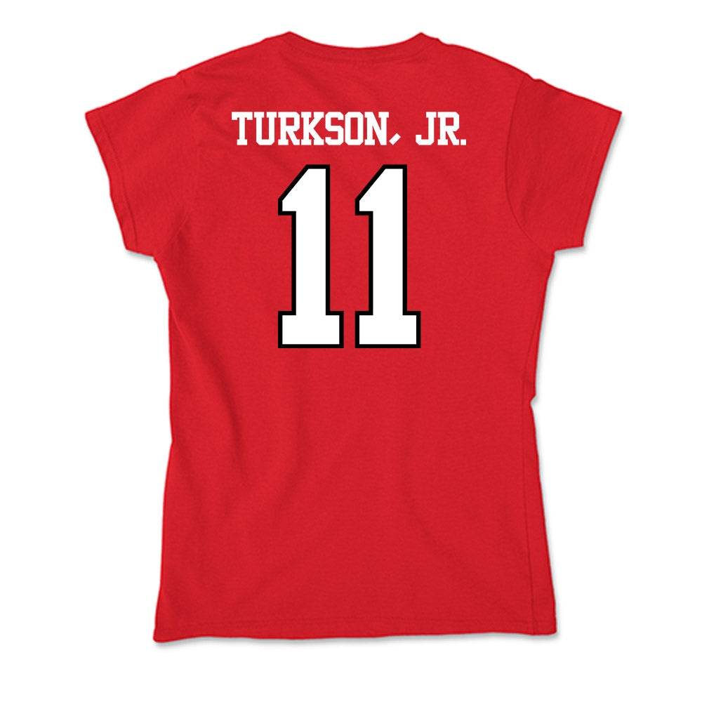 Maryland - NCAA Men's Basketball : George Turkson, Jr. - Soft Style Women’s T-Shirt-1