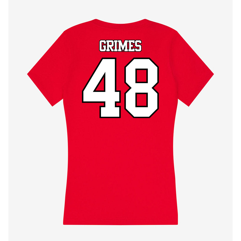 Maryland - NCAA Football : Darius Grimes - Women's V-Neck T-Shirt-1