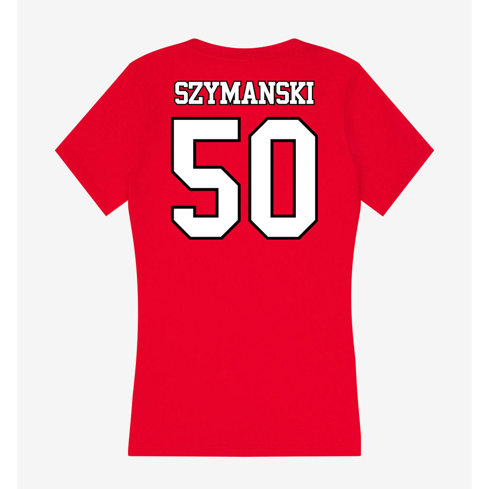 Maryland - NCAA Football : Trevor Szymanski - Women's V-Neck T-Shirt-1