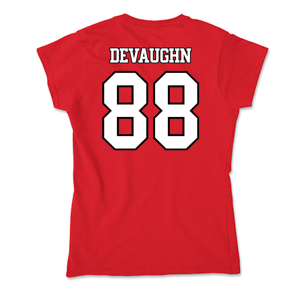 Maryland - NCAA Football : Justin DeVaughn - Soft Style Women’s T-Shirt-1