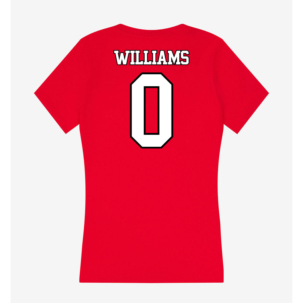 Maryland - NCAA Football : DeJuan Williams - Women's V-Neck T-Shirt-1