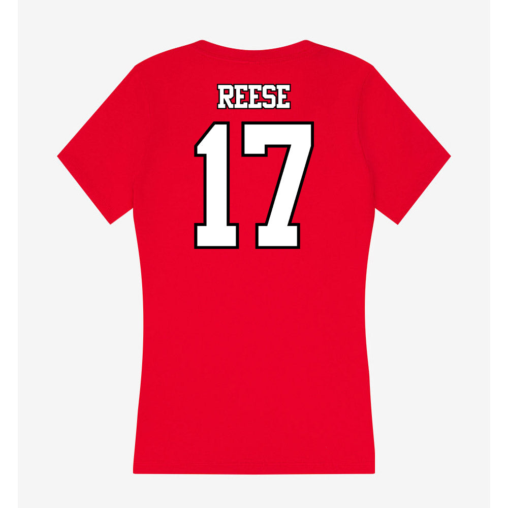Maryland - NCAA Men's Lacrosse : Riley Reese - Women's V-Neck T-Shirt-1