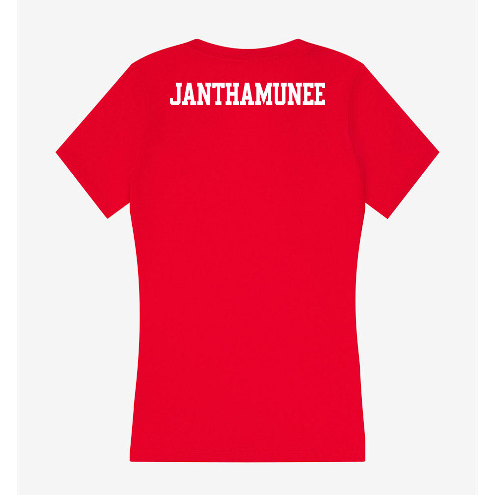 Maryland - NCAA Women's Golf : Surapa Janthamunee - Women's V-Neck T-Shirt-1