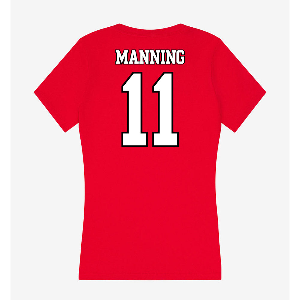 Maryland - NCAA Football : Ryan Manning - Women's V-Neck T-Shirt-1