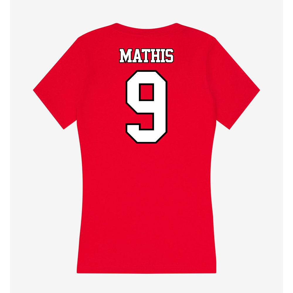 Maryland - NCAA Football : Zahir Mathis - Women's V-Neck T-Shirt-1