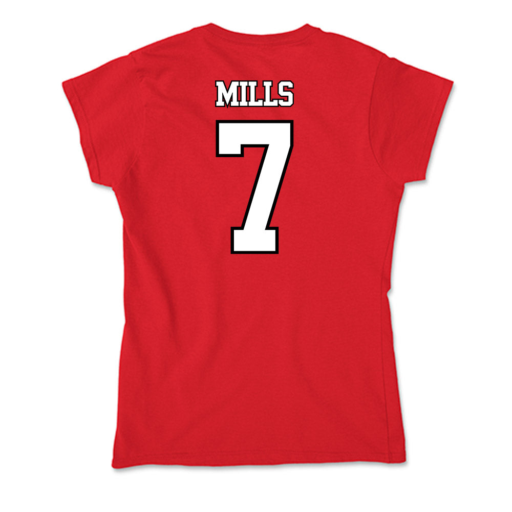 Maryland - NCAA Men's Basketball : Andre Mills - Soft Style Women’s T-Shirt-1