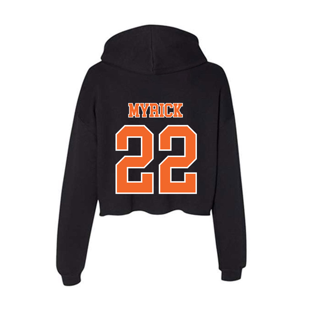 Clemson - NCAA Football : Corey Myrick - Women's Crop Fleece Hooded Sweatshirt-1