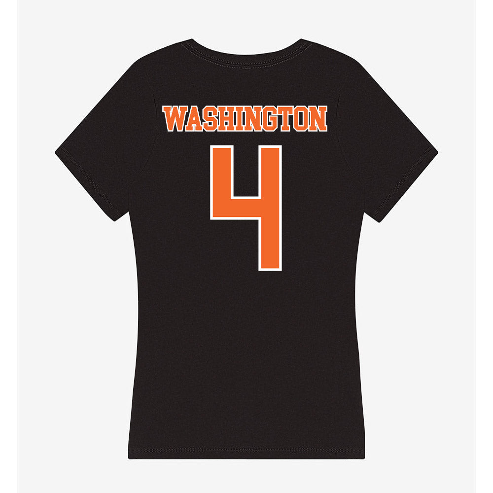 Clemson - NCAA Women's Volleyball : Brianna Washington - Women's V-Neck T-Shirt-1