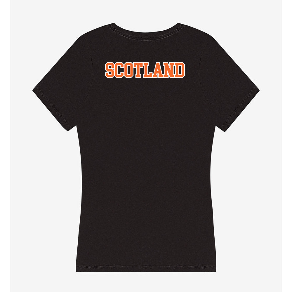 Clemson - NCAA Women's Track & Field : Shyhiem Scotland - Women's V-Neck T-Shirt-1