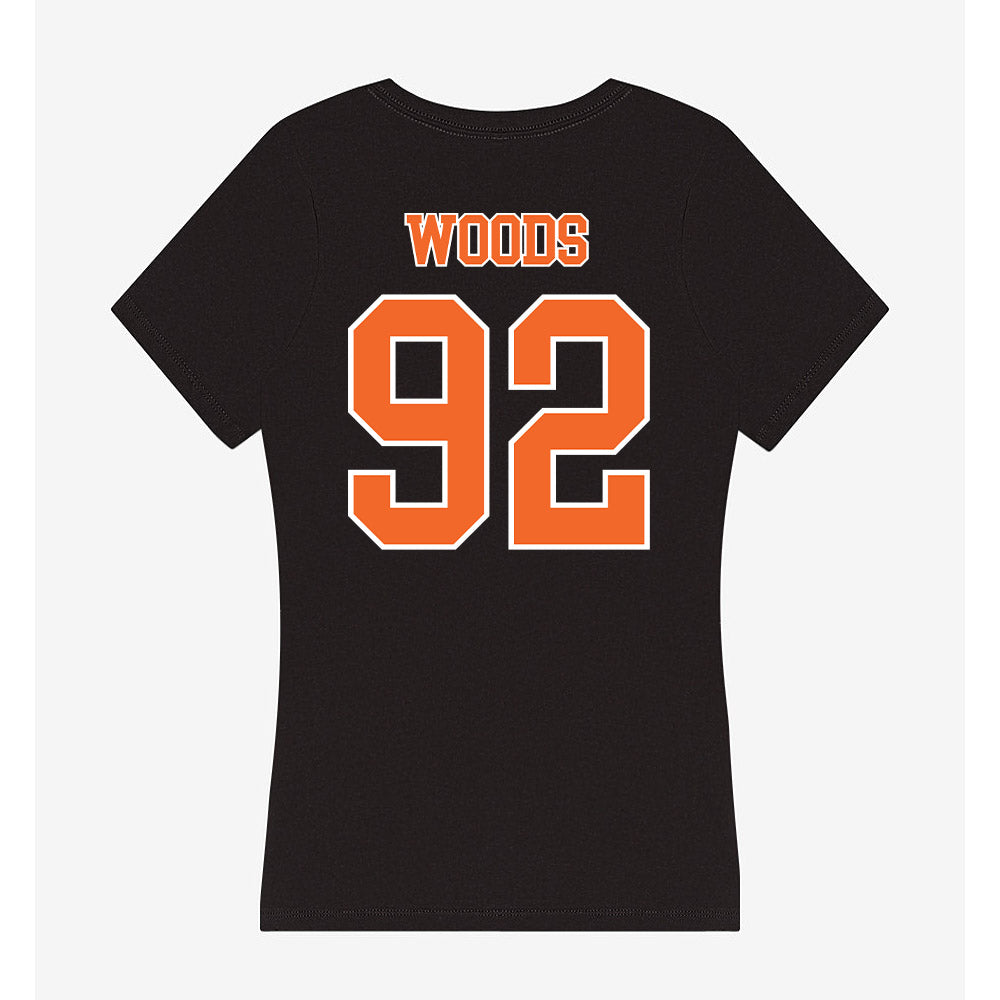 Clemson - NCAA Football : Devarrick Woods - Women's V-Neck T-Shirt-1