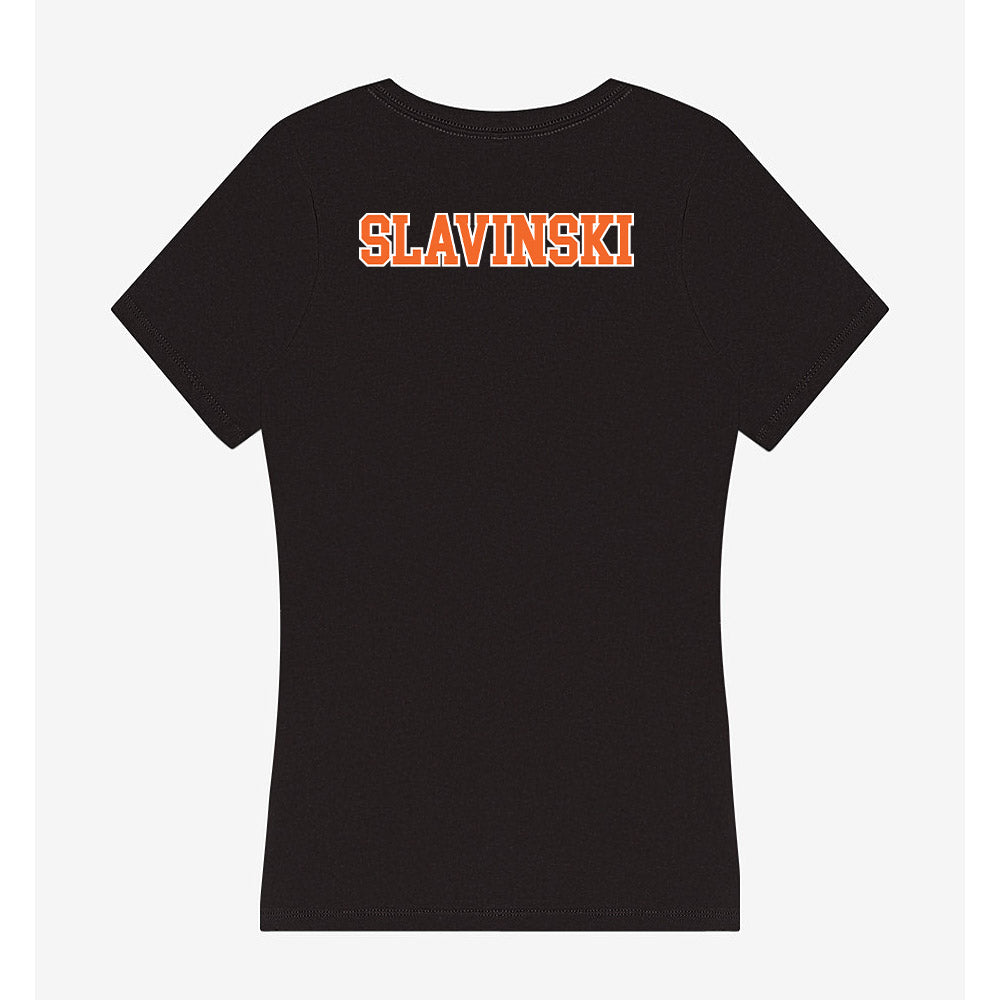 Clemson - NCAA Men's Track & Field : Blaik Slavinski - Women's V-Neck T-Shirt-1