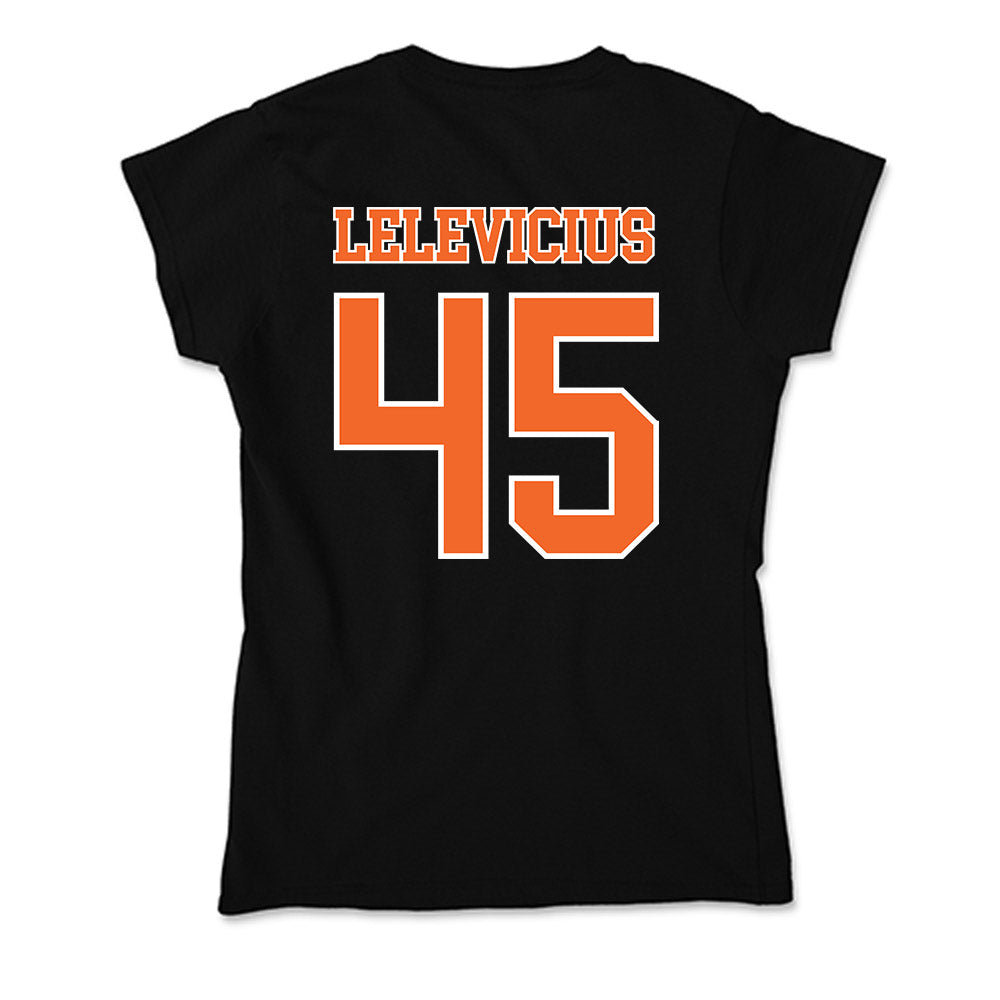Clemson - NCAA Men's Basketball : Liutauras Lelevicius - Soft Style Women’s T-Shirt-1