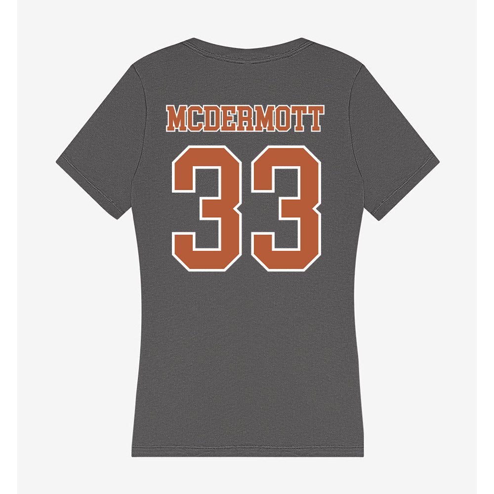 Texas - NCAA Men's Basketball : Anthon McDermott - Women's V-Neck T-Shirt-1